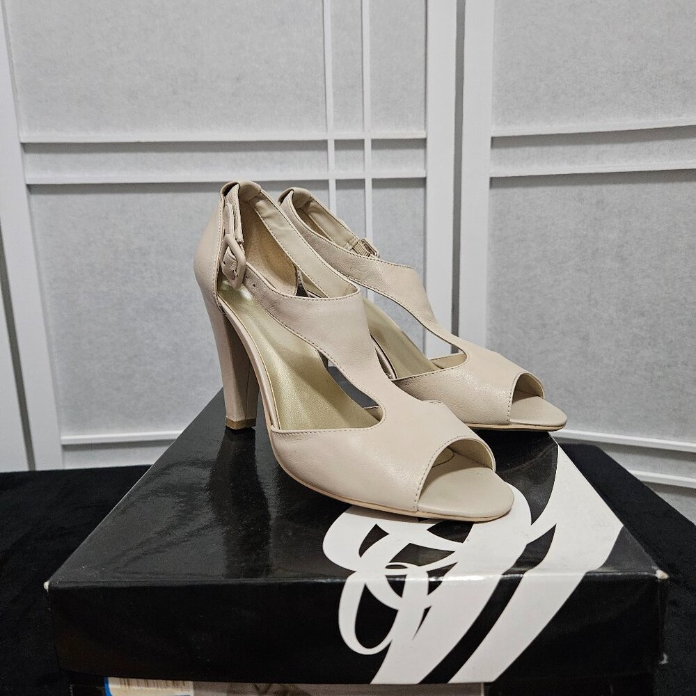 Nine West Heels - Light Natural, Sz 6.5 - EUC